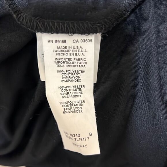 Karen Kane dress knee/midi hi-lo geometric multi-color Small FIRM on PRICE - Picture 6 of 6